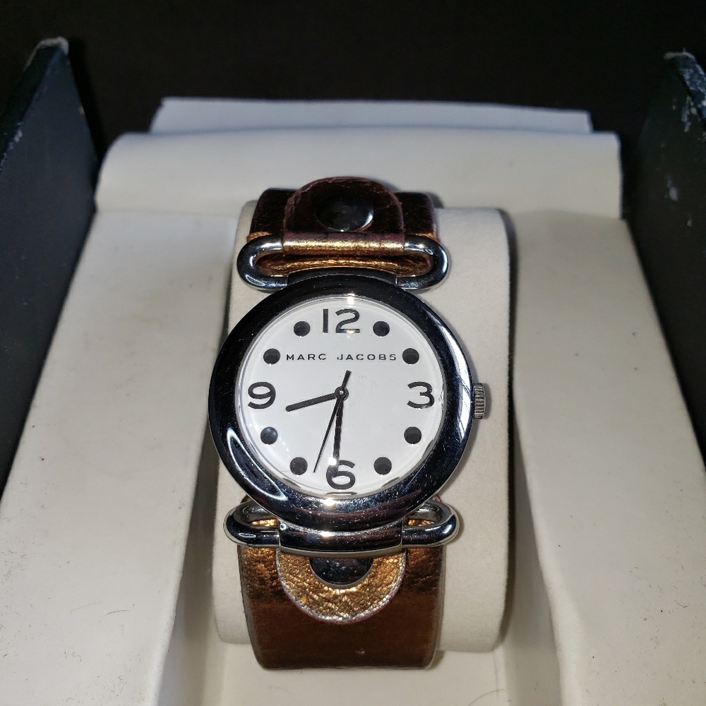 Marc by Marc Jacob's silver/ brown watch